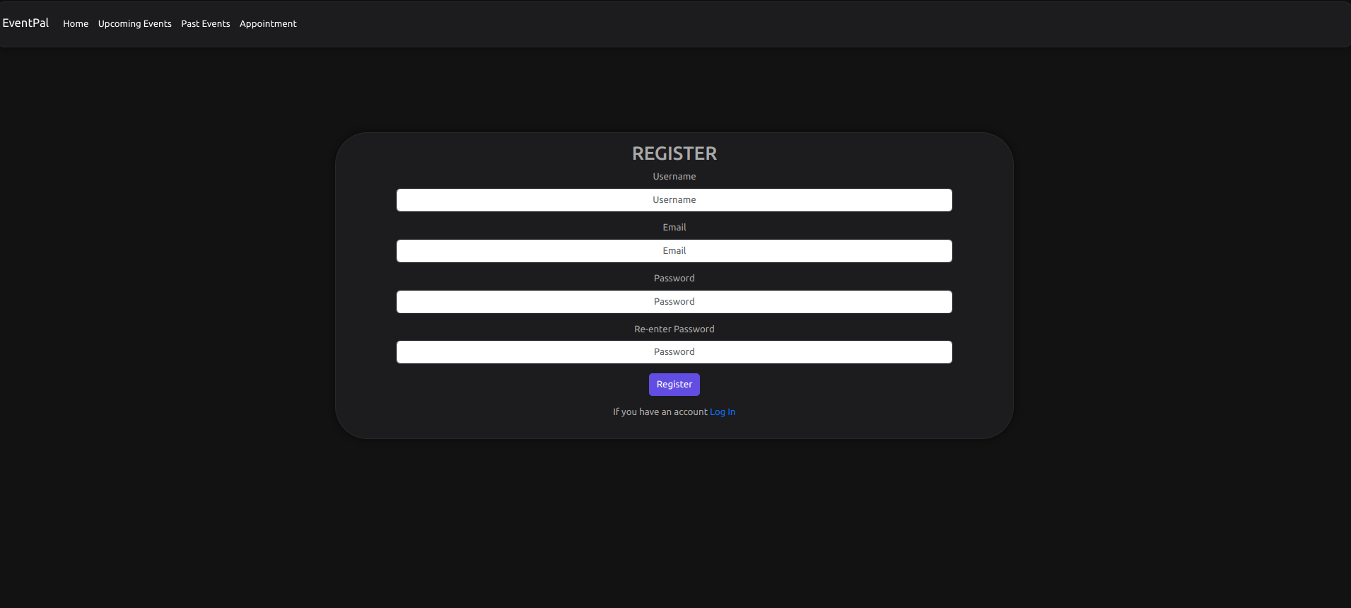 EventPal Register